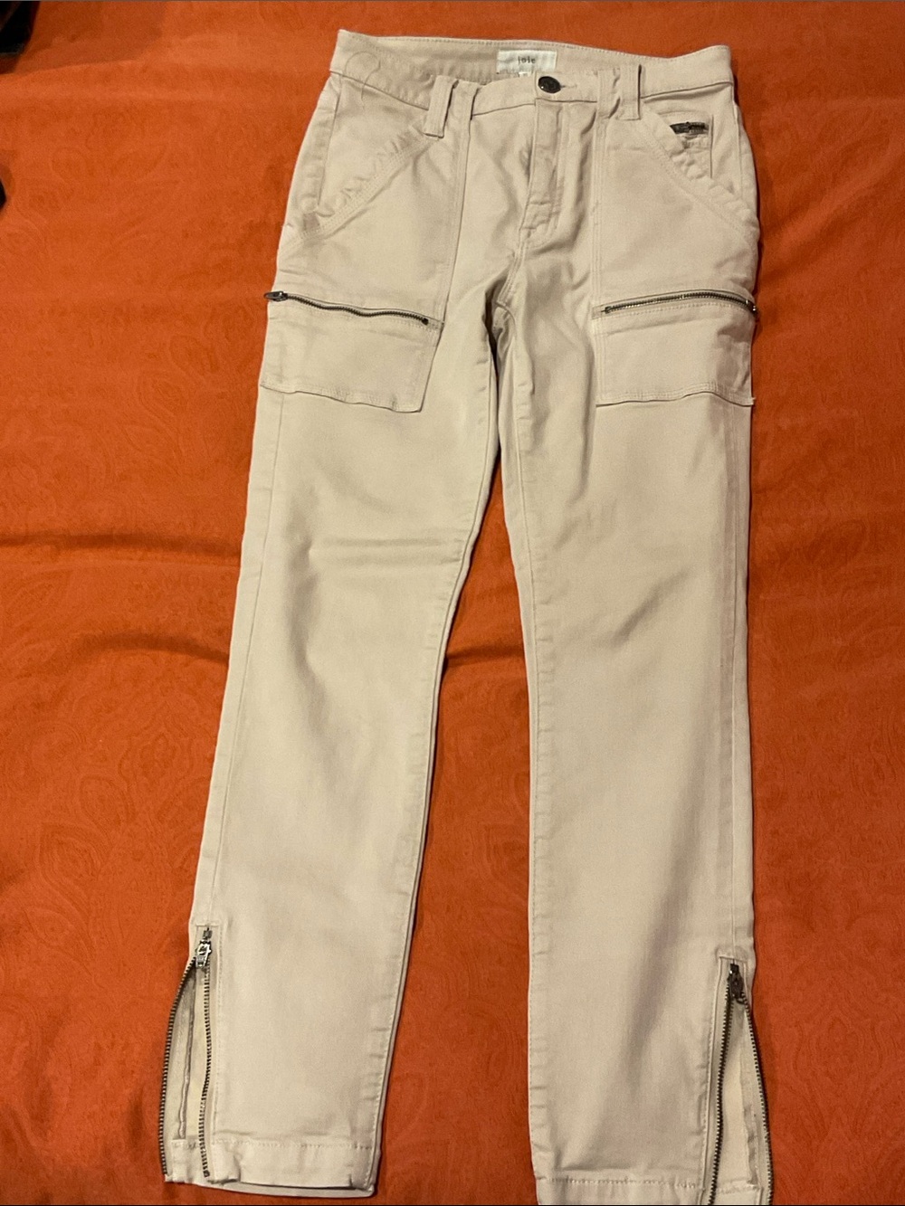 Joie Park Skinny B Jeans in Khaki Twill